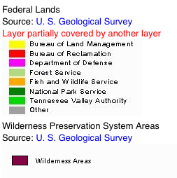 Legend - Federal Lands