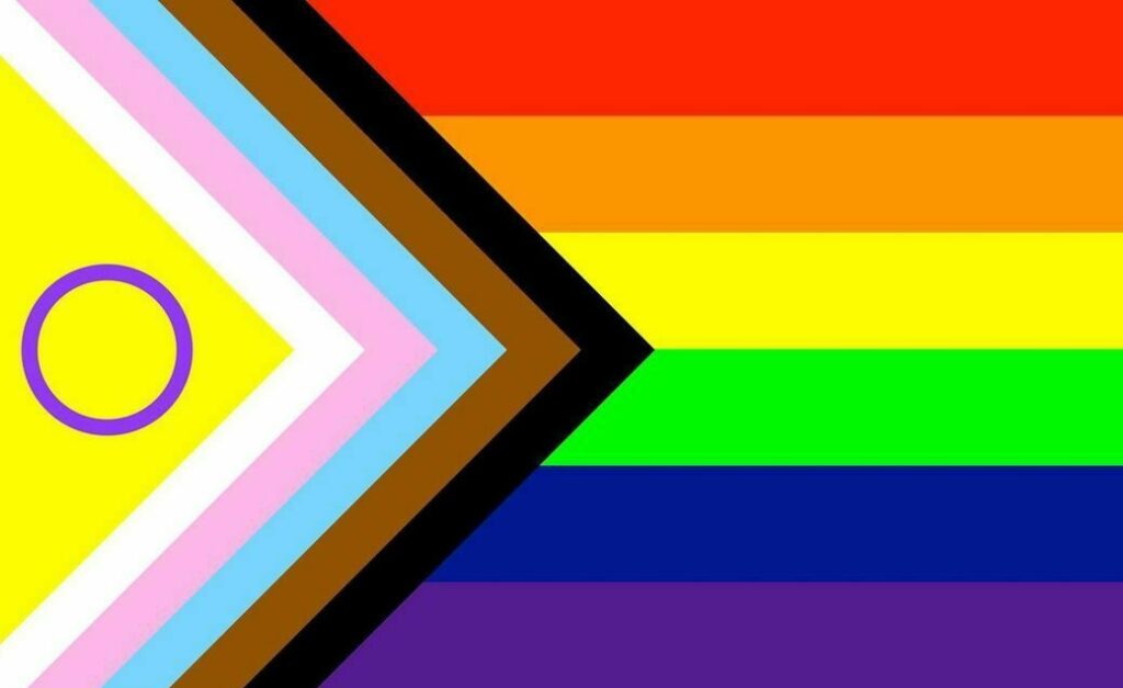 The Valentino Vecchietti Intersex Pride Flag, 2021