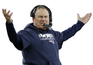 (Bill Belichick says 'What the heck?!?')